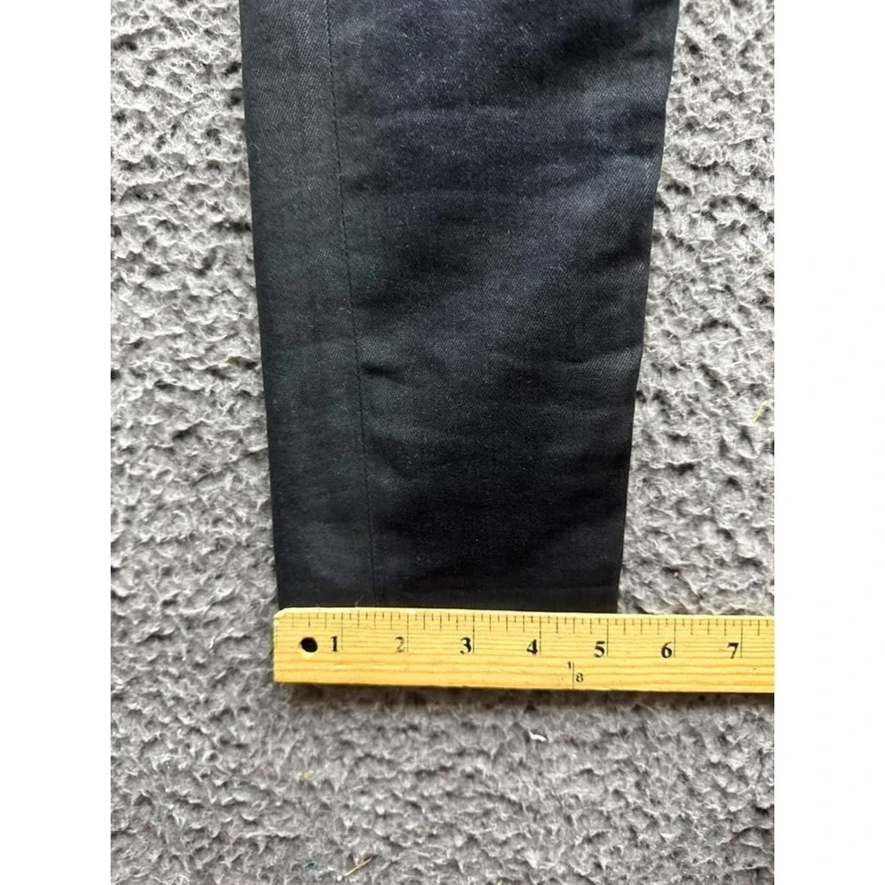R13 X-Over Slim Fit Skinny Cross Over Denim Jeans Waxed Black Womens Size 25
